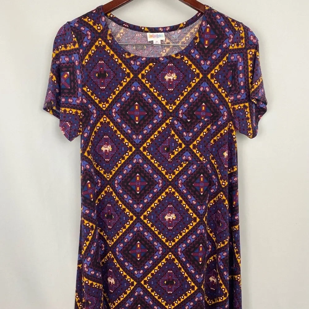 LuLaRoe Carly Dress, Elephant Print‎
